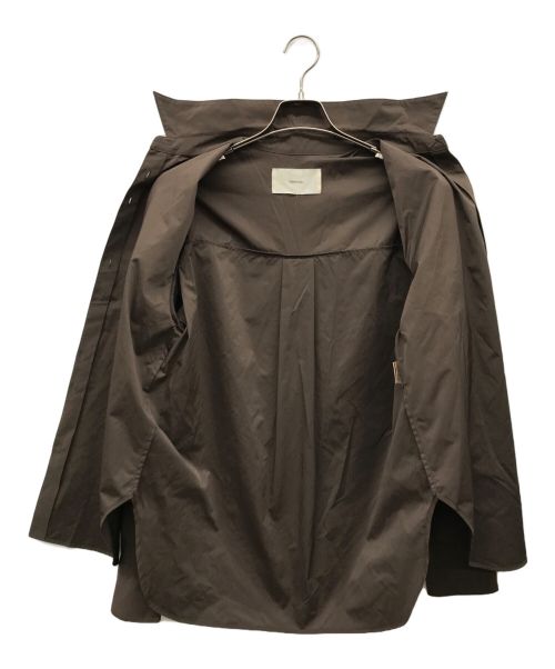 TODAYFUL（トゥデイフル）TODAYFUL (トゥデイフル) Silky Roundhem Shirts ブラウン サイズ:Fの古着・服飾アイテム