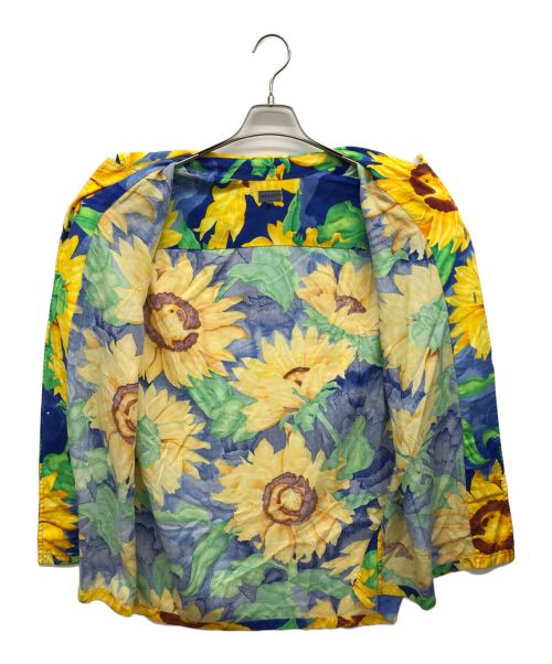 KENZO（ケンゾー）KENZO (ケンゾー) オープンカラープリントシャツ イエロー サイズ:Fの古着・服飾アイテム