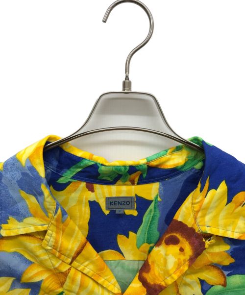 KENZO（ケンゾー）KENZO (ケンゾー) オープンカラープリントシャツ イエロー サイズ:Fの古着・服飾アイテム