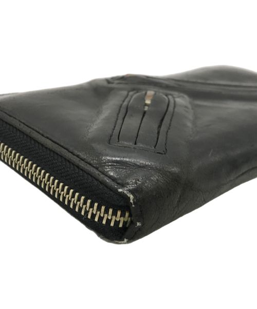 beautiful people（ビューティフルピープル）beautiful people (ビューティフルピープル) ライダースウォレット ブラックの古着・服飾アイテム