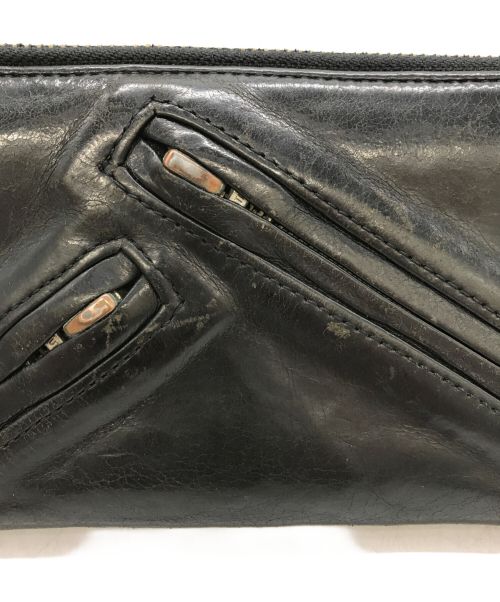 beautiful people（ビューティフルピープル）beautiful people (ビューティフルピープル) ライダースウォレット ブラックの古着・服飾アイテム