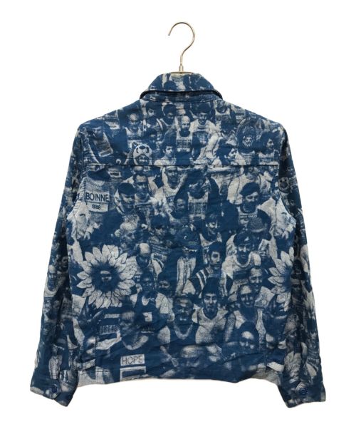 BRU NA BOINNE（ブルーナボイン）BRU NA BOINNE (ブルーナボイン) マラソンランナージャケット ブルーの古着・服飾アイテム