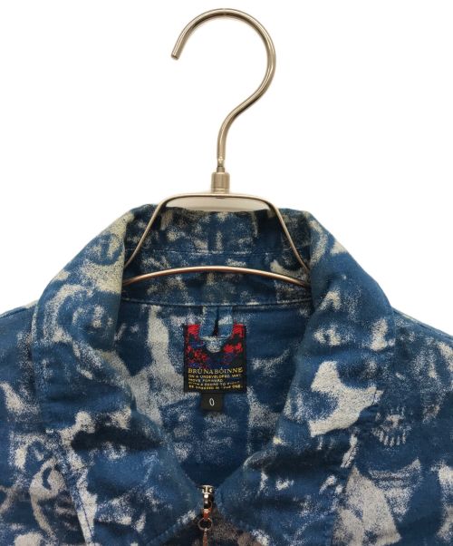 BRU NA BOINNE（ブルーナボイン）BRU NA BOINNE (ブルーナボイン) マラソンランナージャケット ブルーの古着・服飾アイテム