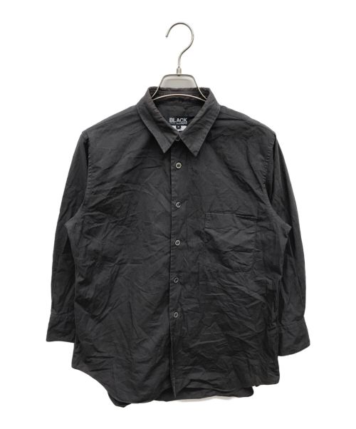 BLACK COMME des GARCONS（ブラックコムデギャルソン）BLACK COMME des GARCONS (ブラック コムデギャルソン) 7分袖シャツ グレー サイズ:Sの古着・服飾アイテム