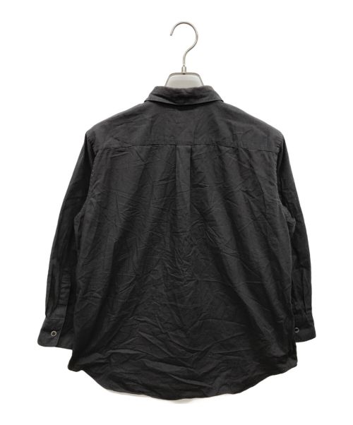 BLACK COMME des GARCONS（ブラックコムデギャルソン）BLACK COMME des GARCONS (ブラック コムデギャルソン) 7分袖シャツ グレー サイズ:Sの古着・服飾アイテム