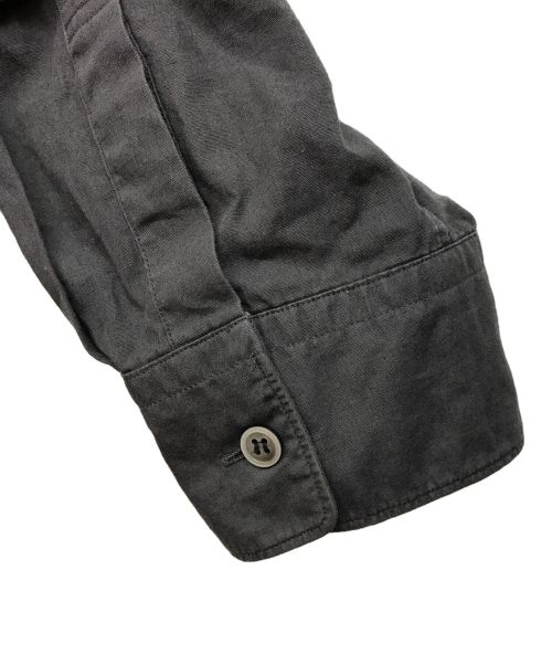 BLACK COMME des GARCONS（ブラックコムデギャルソン）BLACK COMME des GARCONS (ブラック コムデギャルソン) 7分袖シャツ グレー サイズ:Sの古着・服飾アイテム