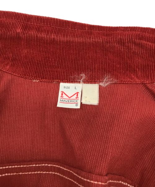 MAVERICK（マーベリック）MAVERICK (マーベリック) コーデュロイジャケット レッド サイズ:Lの古着・服飾アイテム