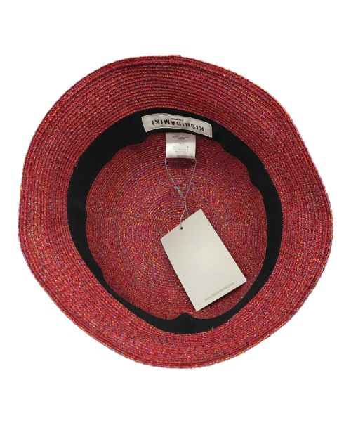 KISHIDAMIKI（キシダミキ）KISHIDAMIKI (キシダミキ) ハット レッド サイズ:SIZE 57.5cm 未使用品の古着・服飾アイテム