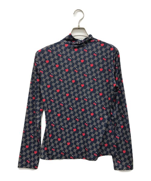 ROKH（ロク）rokh (ロク) モノグラムロゴトップス ネイビー サイズ:Ｍ 未使用品の古着・服飾アイテム