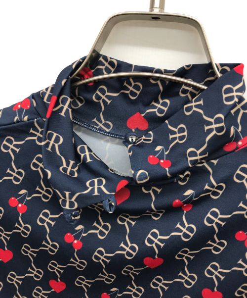 ROKH（ロク）rokh (ロク) モノグラムロゴトップス ネイビー サイズ:Ｍ 未使用品の古着・服飾アイテム