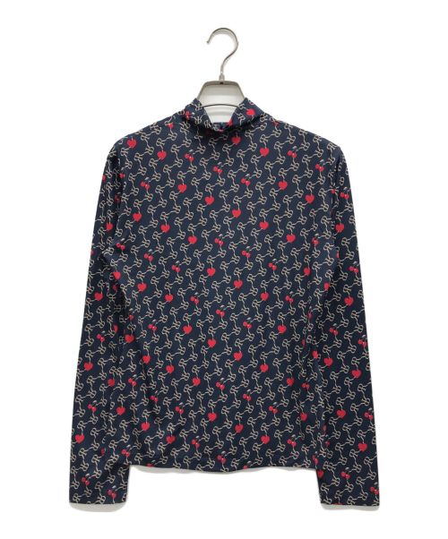 ROKH（ロク）ROKH (ロク) モノグラムロゴトップス ネイビー サイズ:Mの古着・服飾アイテム