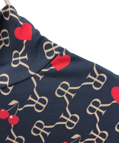 ROKH（ロク）ROKH (ロク) モノグラムロゴトップス ネイビー サイズ:Mの古着・服飾アイテム