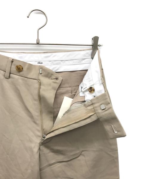 ALLEGE（アレッジ）ALLEGE (アレッジ) スラックス ベージュ サイズ:1 未使用品の古着・服飾アイテム