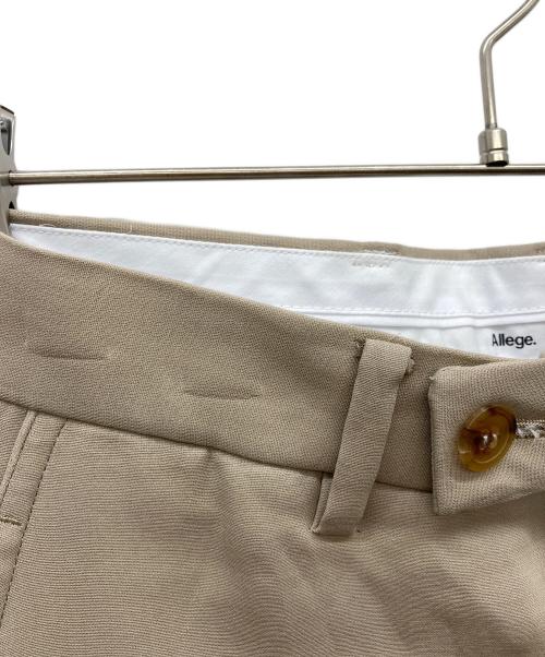 ALLEGE（アレッジ）ALLEGE (アレッジ) スラックス ベージュ サイズ:1 未使用品の古着・服飾アイテム