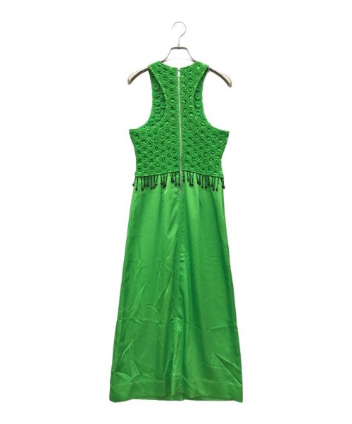 GANNI（ガニー）GANNI (ガニー) ノースリーブワンピース グリーン サイズ:36 未使用品の古着・服飾アイテム
