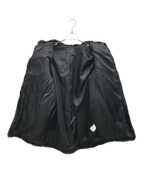 BEAMS Lights（ビームスライト）BEAMS Lights (ビームスライト) ボリューム エコファー ロングコート ブラック サイズ:38の古着・服飾アイテム