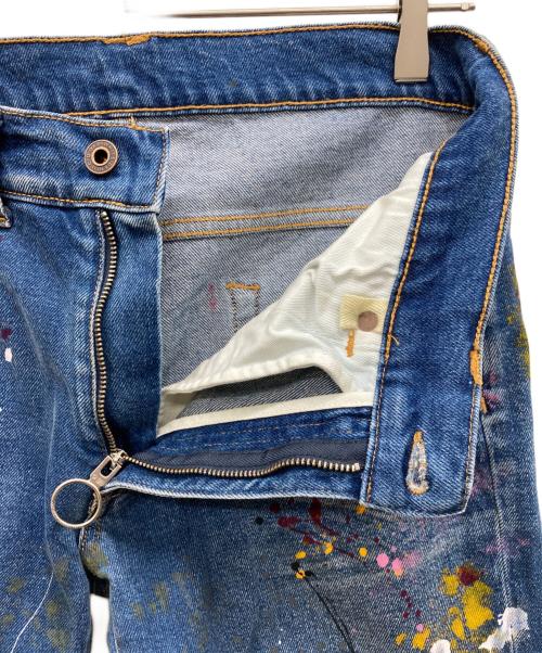 OFFWHITE（オフホワイト）OFFWHITE (オフホワイト) ペイントスキニーデニム インディゴ サイズ:31の古着・服飾アイテム