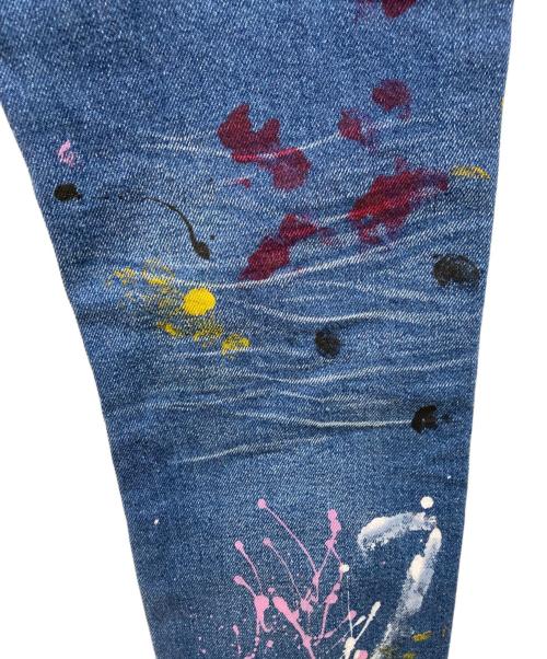 OFFWHITE（オフホワイト）OFFWHITE (オフホワイト) ペイントスキニーデニム インディゴ サイズ:31の古着・服飾アイテム