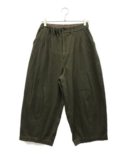 休日と詩（キュウジツトウタ）休日と詩 (キュウジツトウタ) コットンストレッチボンボンパンツ オリーブ サイズ:なしの古着・服飾アイテム