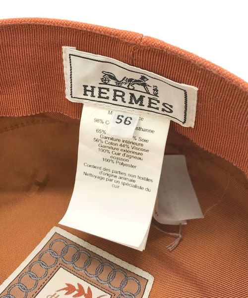HERMES（エルメス）HERMES (エルメス) カブール・クリケティス オレンジ サイズ:56の古着・服飾アイテム