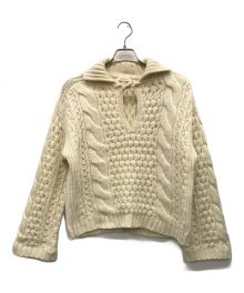 MACPHEE（マカフィー）の古着「アンディアンケーブル スキッパープルオーバー」｜アイボリー