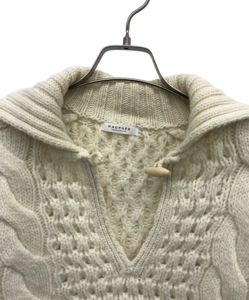 MACPHEE（マカフィー）MACPHEE (マカフィ) アンディアンケーブル スキッパープルオーバー アイボリー サイズ:Ｓの古着・服飾アイテム