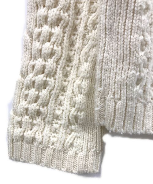 MACPHEE（マカフィー）MACPHEE (マカフィ) アンディアンケーブル スキッパープルオーバー アイボリー サイズ:Ｓの古着・服飾アイテム