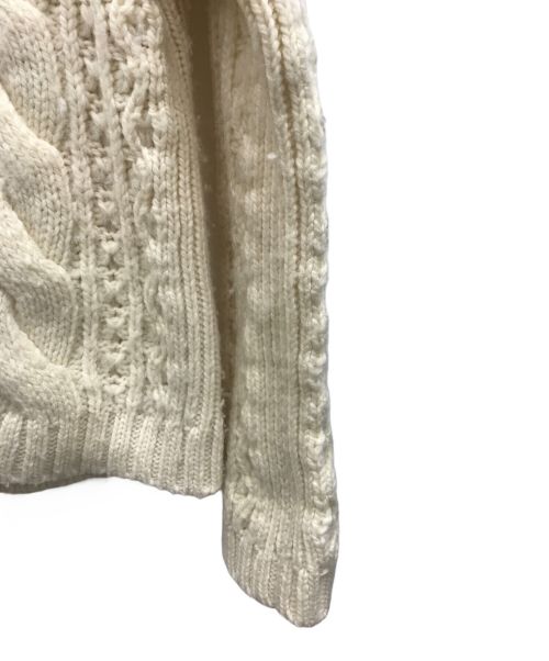 MACPHEE（マカフィー）MACPHEE (マカフィ) アンディアンケーブル スキッパープルオーバー アイボリー サイズ:Ｓの古着・服飾アイテム