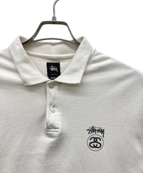 stussy（ステューシー）stussy (ステューシー) SSリンクポロシャツ アイボリー サイズ:Mの古着・服飾アイテム