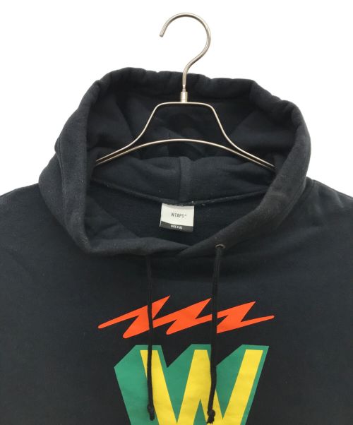 WTAPS（ダブルタップス）WTAPS (ダブルタップス) プリントパーカー ブラック サイズ:X 02の古着・服飾アイテム