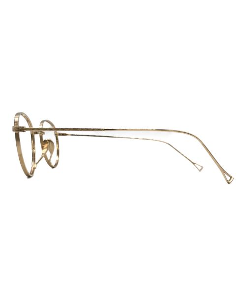 THE BEDFORD HOTEL（ザ ベッドフォード ホテル）THE BEDFORD HOTEL (ザ ベッドフォード ホテル) 眼鏡(フレームのみ) ゴールドの古着・服飾アイテム