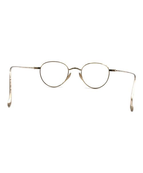 THE BEDFORD HOTEL（ザ ベッドフォード ホテル）THE BEDFORD HOTEL (ザ ベッドフォード ホテル) 眼鏡(フレームのみ) ゴールドの古着・服飾アイテム