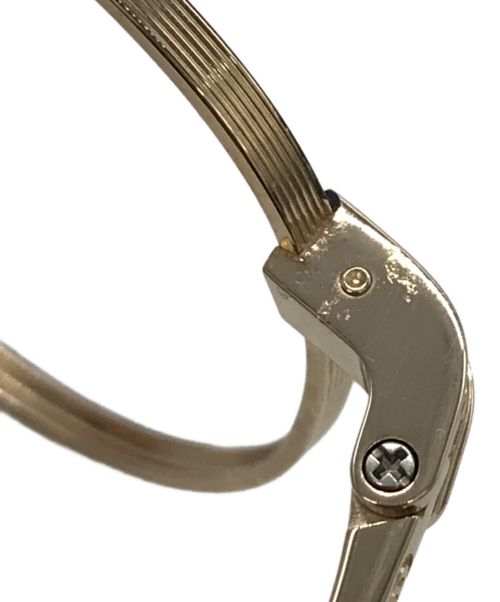 THE BEDFORD HOTEL（ザ ベッドフォード ホテル）THE BEDFORD HOTEL (ザ ベッドフォード ホテル) 眼鏡(フレームのみ) ゴールドの古着・服飾アイテム