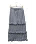 MEER. (メーア) SHIRRING FRILL SKIRT スカイブルー サイズ:なし：7000円