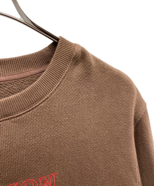 Champion（チャンピオン）Champion (チャンピオン) 刺繍ロゴスウェット ブラウン サイズ:XLの古着・服飾アイテム