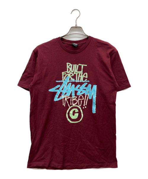 stussy（ステューシー）stussy (ステューシー) プリントTシャツ パープル サイズ:Mediumの古着・服飾アイテム