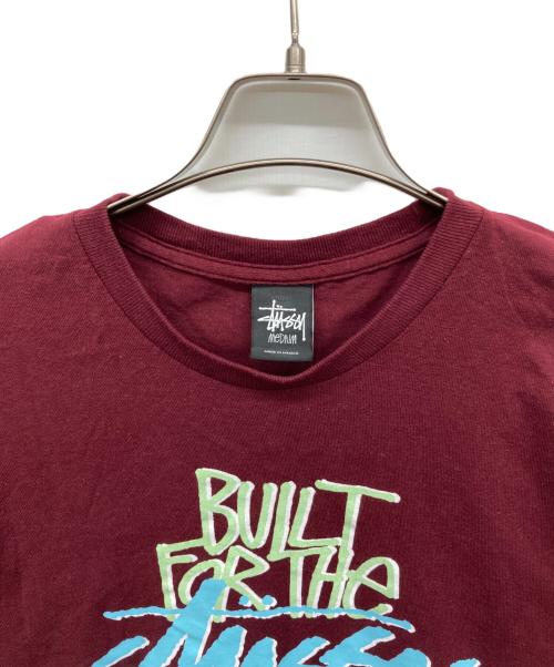 stussy（ステューシー）stussy (ステューシー) プリントTシャツ パープル サイズ:Mediumの古着・服飾アイテム