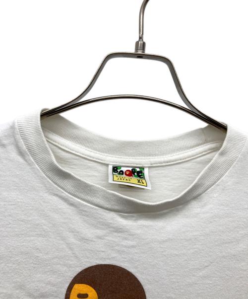BAPE BY A BATHING APE（ベイプバイアベイシングエイプ）BAPE BY A BATHING APE (ベイプバイアベイシングエイプ) プリントTシャツ ホワイト サイズ:XLの古着・服飾アイテム
