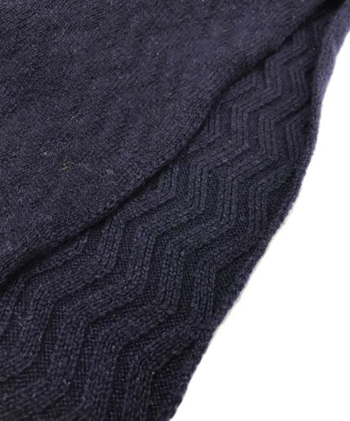 TRICOTE（トリコテ）TRICOTE (トリコテ) ウール混マフラー ネイビー サイズ:FREEの古着・服飾アイテム