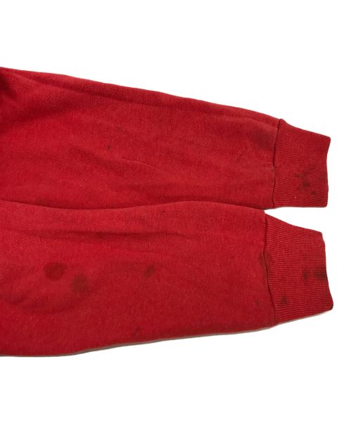 Champion（チャンピオン）Champion (チャンピオン) 三段プリントパーカー レッド サイズ:MEDIUMの古着・服飾アイテム