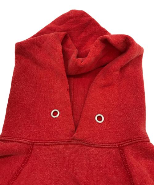 Champion（チャンピオン）Champion (チャンピオン) 三段プリントパーカー レッド サイズ:MEDIUMの古着・服飾アイテム