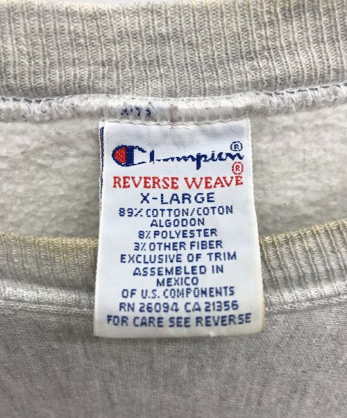 Champion（チャンピオン）Champion (チャンピオン) リバースウィーブスウェット グレー サイズ:X-LARGEの古着・服飾アイテム