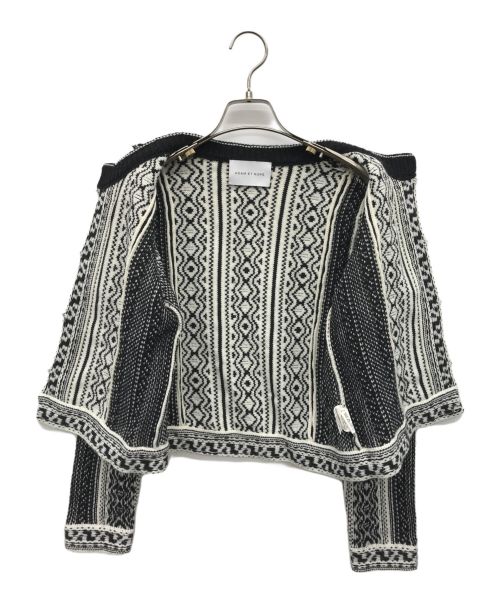 Adam et Rope（アダム エ ロペ）Adam et Rope (アダム エ ロペ) フリンジニットカーディガン ブラック サイズ:38の古着・服飾アイテム