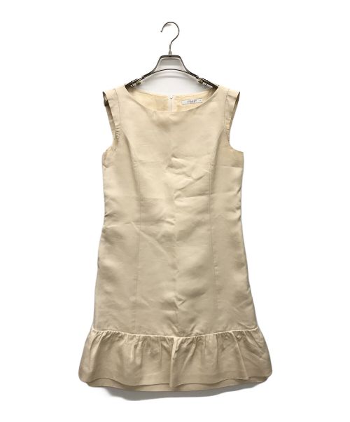 FOXEY（フォクシー）FOXEY (フォクシー) ノースリーブワンピース ベージュ サイズ:40の古着・服飾アイテム