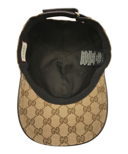 GUCCI（グッチ）GUCCI (グッチ) キャップ ベージュ サイズ:XS 56の古着・服飾アイテム