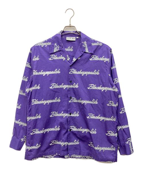 BlackEyePatch（ブラックアイパッチ）BlackEyePatch (ブラックアイパッチ) 長袖シャツ パープル サイズ:Lの古着・服飾アイテム