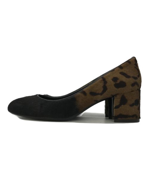 Salvatore Ferragamo（サルヴァトーレ フェラガモ）Salvatore Ferragamo (サルヴァトーレ フェラガモ) ヒョウ柄パンプス ブラウン サイズ:6 1/2Dの古着・服飾アイテム