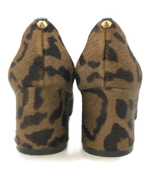 Salvatore Ferragamo（サルヴァトーレ フェラガモ）Salvatore Ferragamo (サルヴァトーレ フェラガモ) ヒョウ柄パンプス ブラウン サイズ:6 1/2Dの古着・服飾アイテム