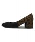 Salvatore Ferragamo (サルヴァトーレ フェラガモ) ヒョウ柄パンプス ブラウン サイズ:6 1/2D：7000円