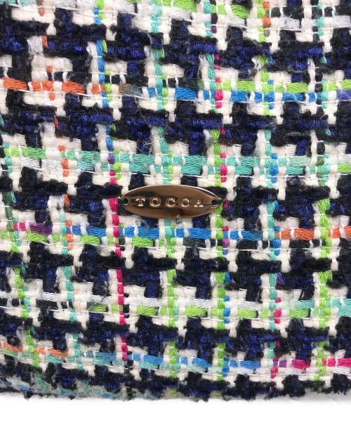 TOCCA（トッカ）TOCCA (トッカ) ツイードトートバッグ グリーンの古着・服飾アイテム